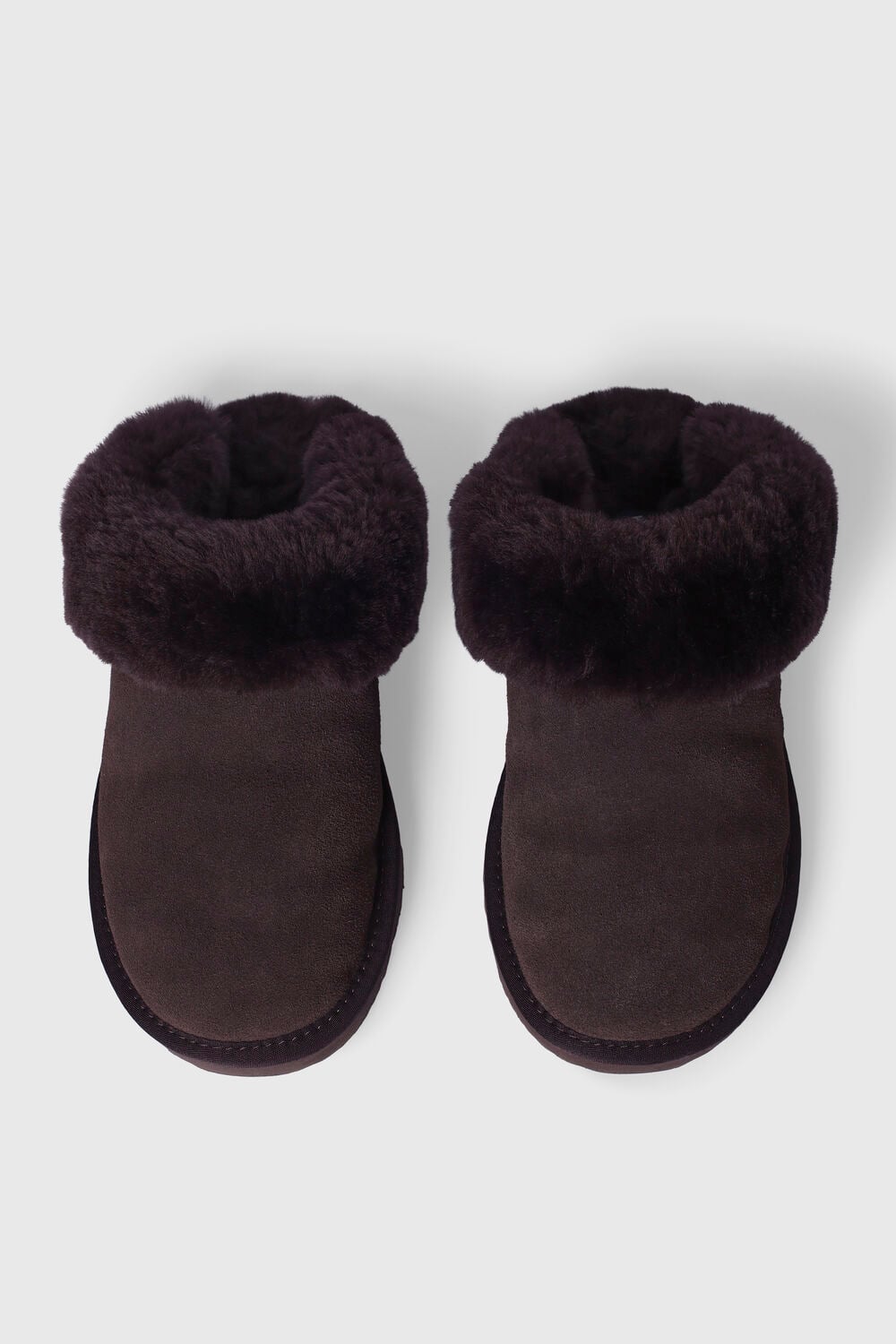 Chocolate Emilia Cuff Slipper