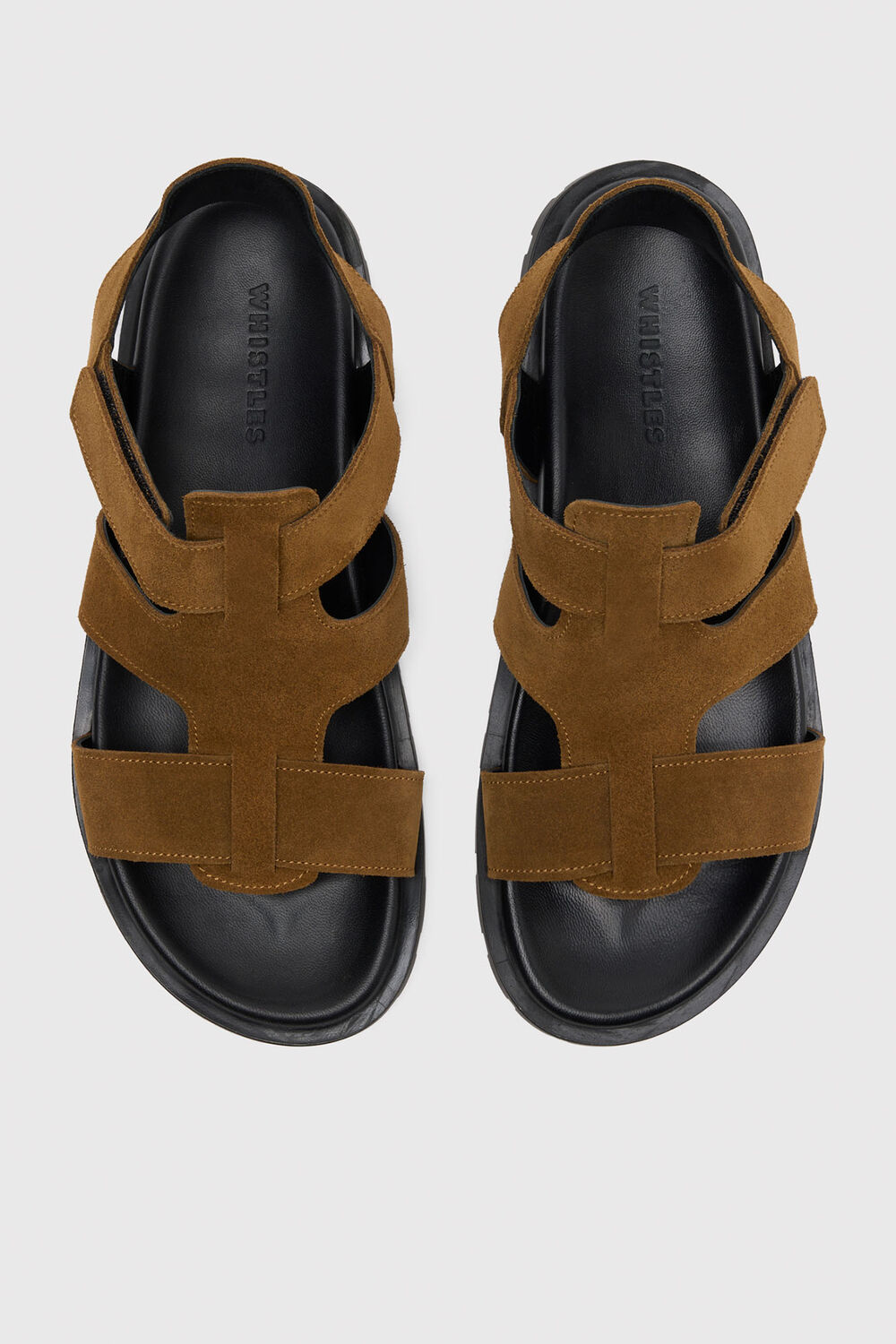 Tan Freya Fisherman Suede Sandal