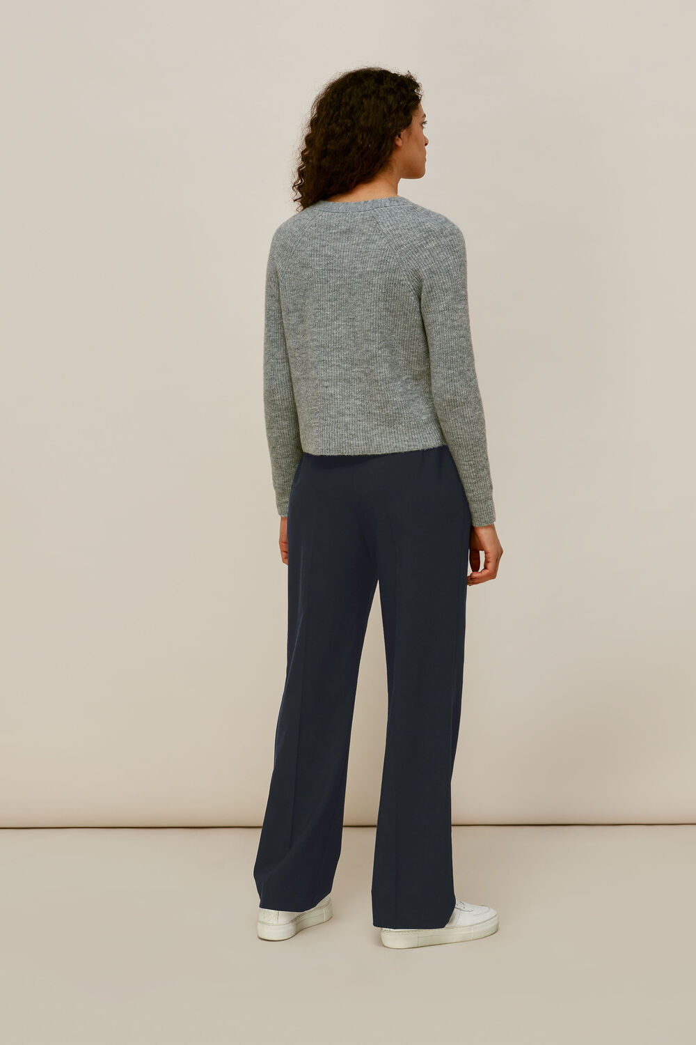Drawstring Tapered Trouser Navy