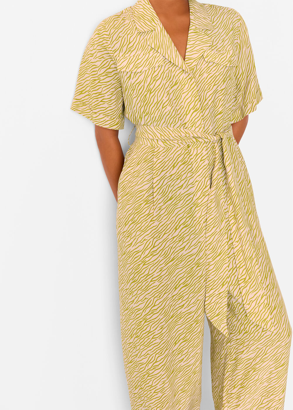 Petite Kelly Tiger Flame Jumpsuit