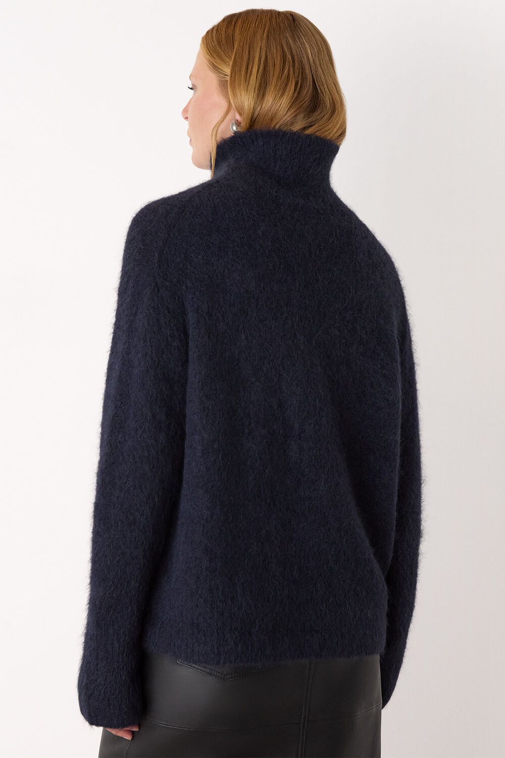 Alpaca Blend Funnel Knit