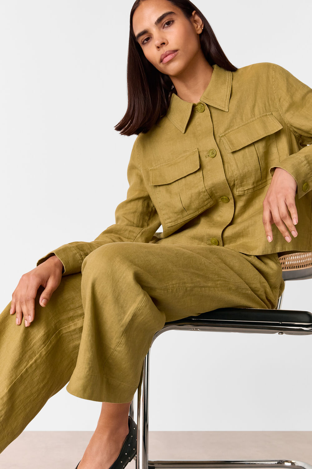 Olive Millie Linen Trouser