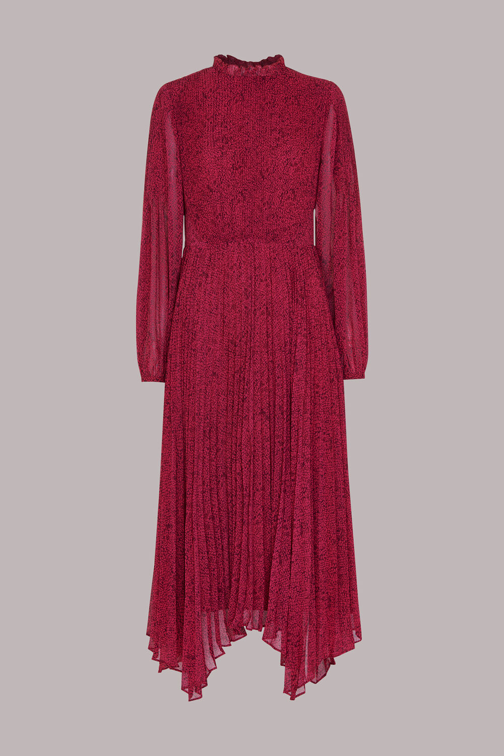 Abstract Snake Plisse Dress