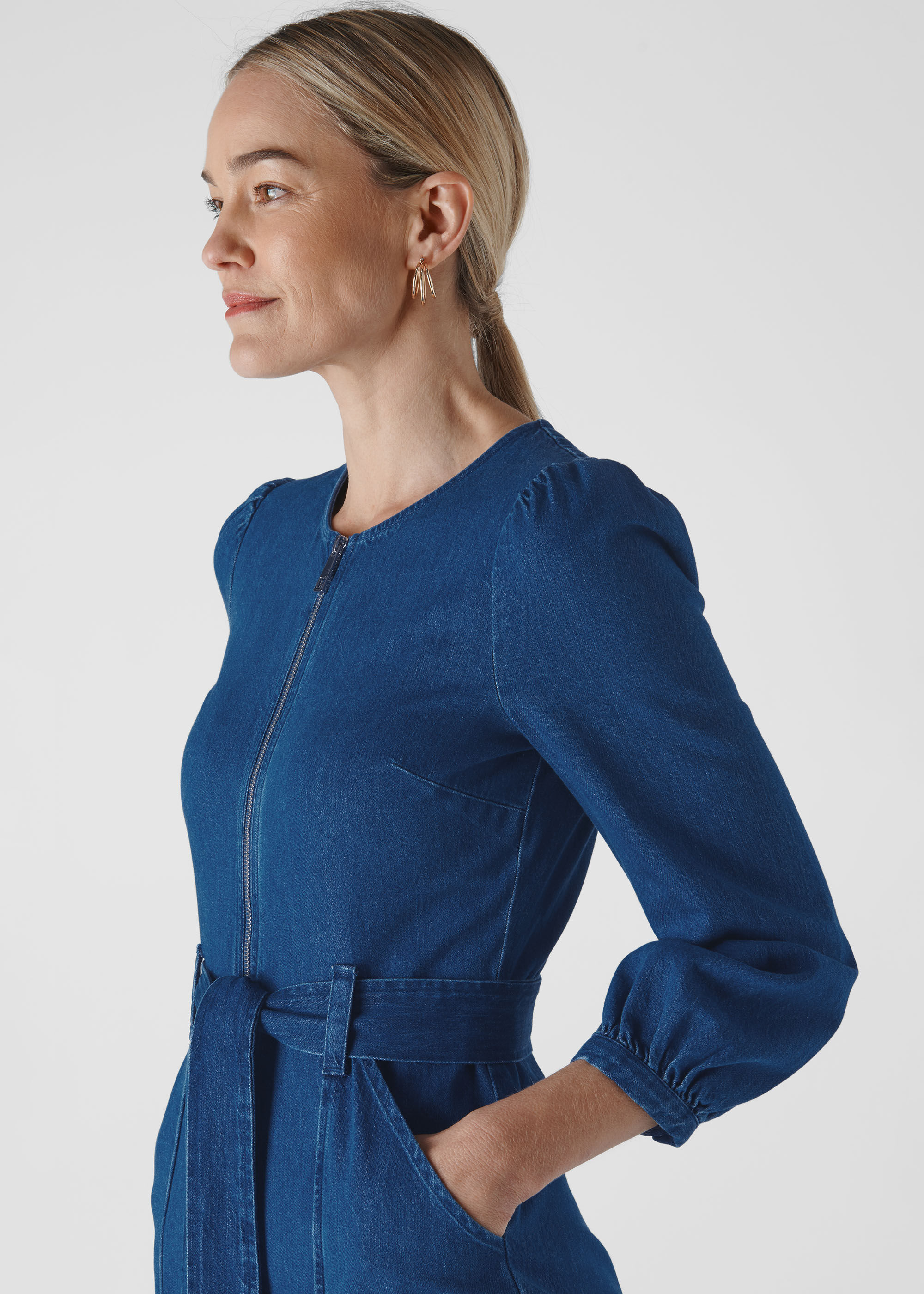 whistles denim jumpsuit