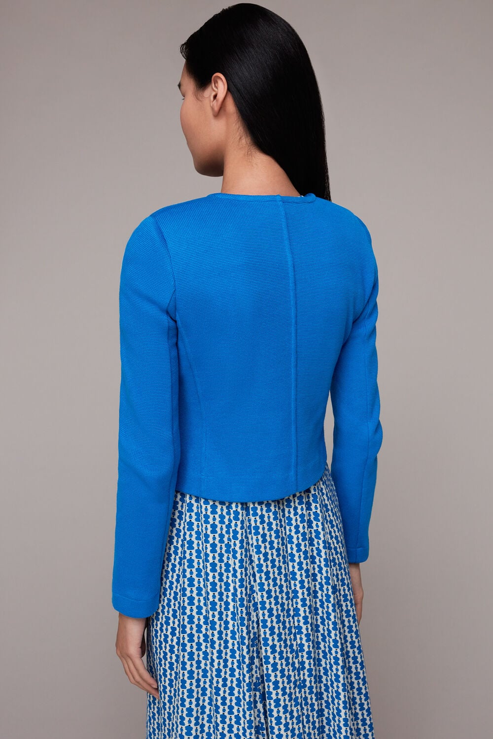 Jersey Collarless Jacket