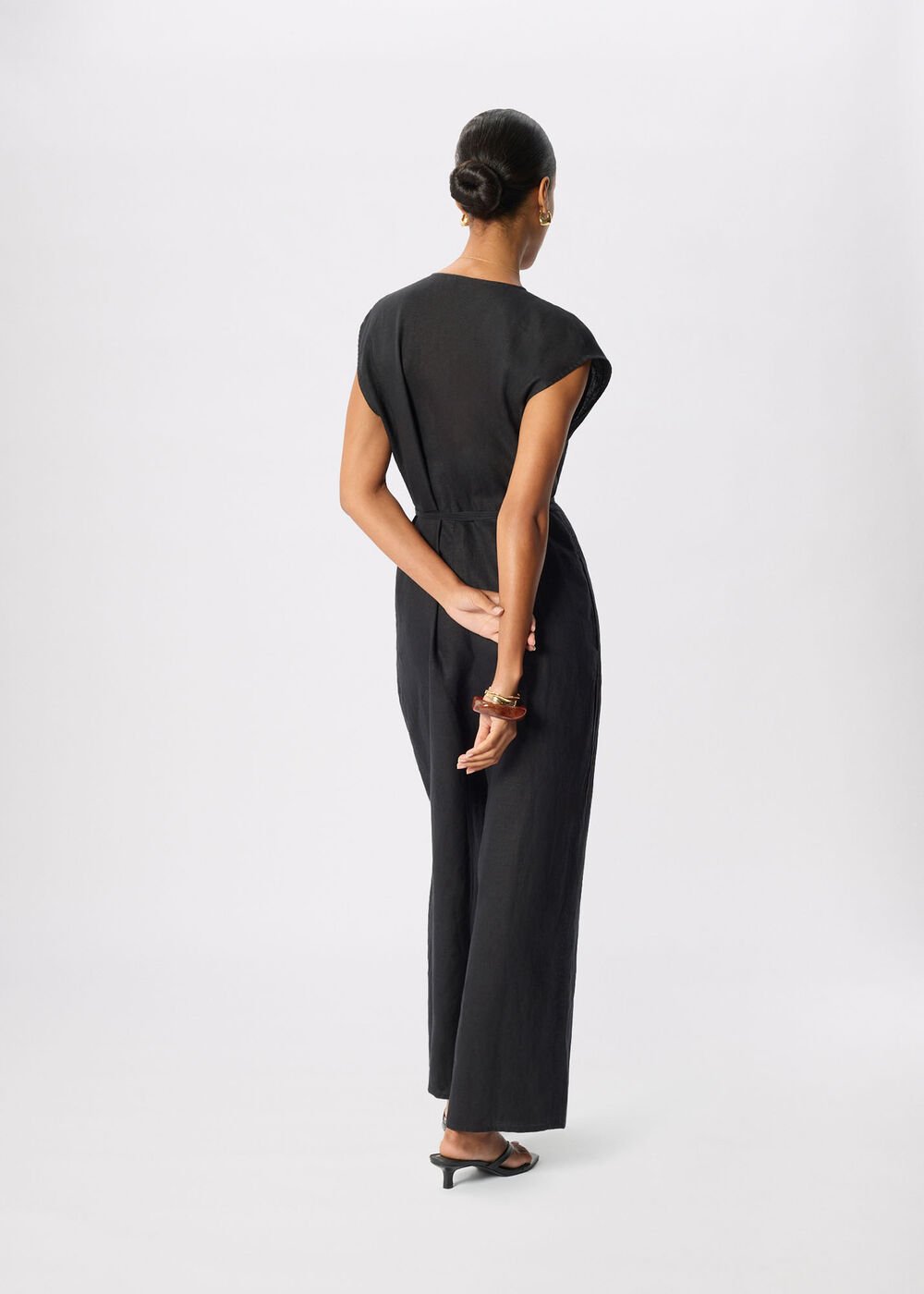 Linen Wrap Jumpsuit