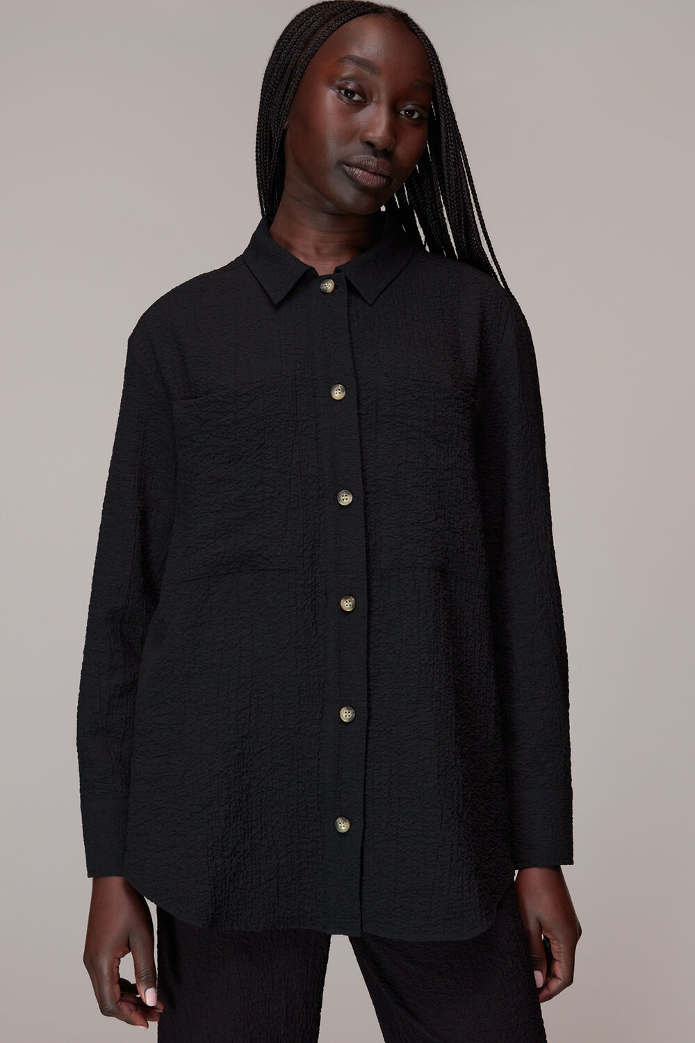 Lola Crinkle Overshirt