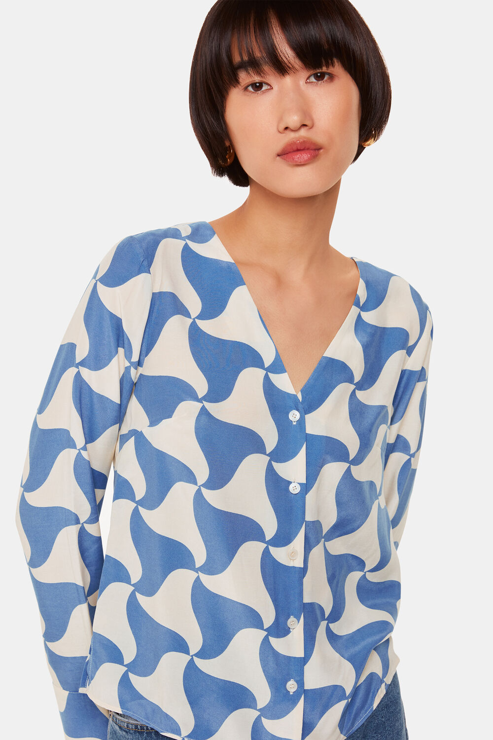 Spun Triangle Blouse