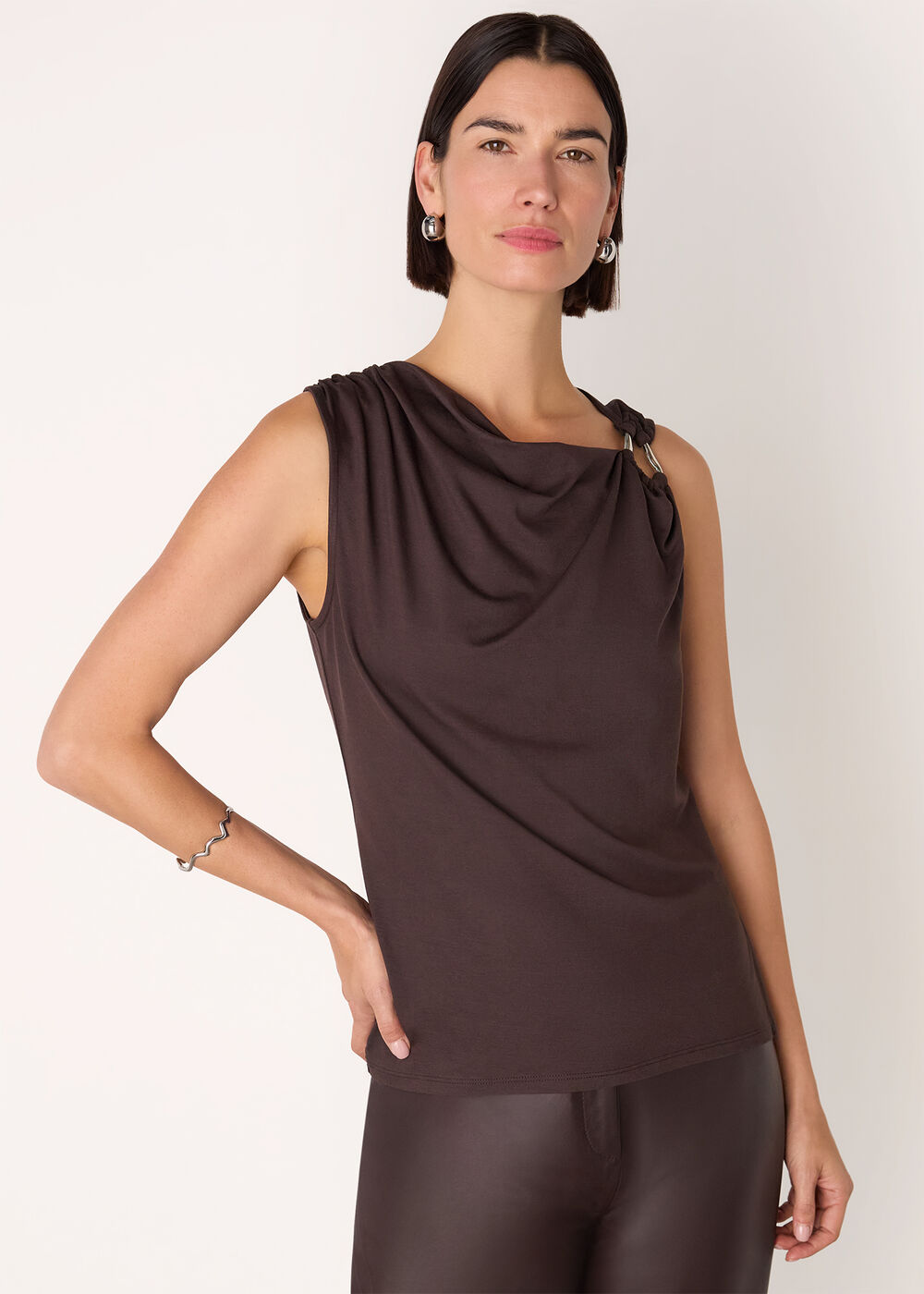 Ring Detail Sleeveless Top
