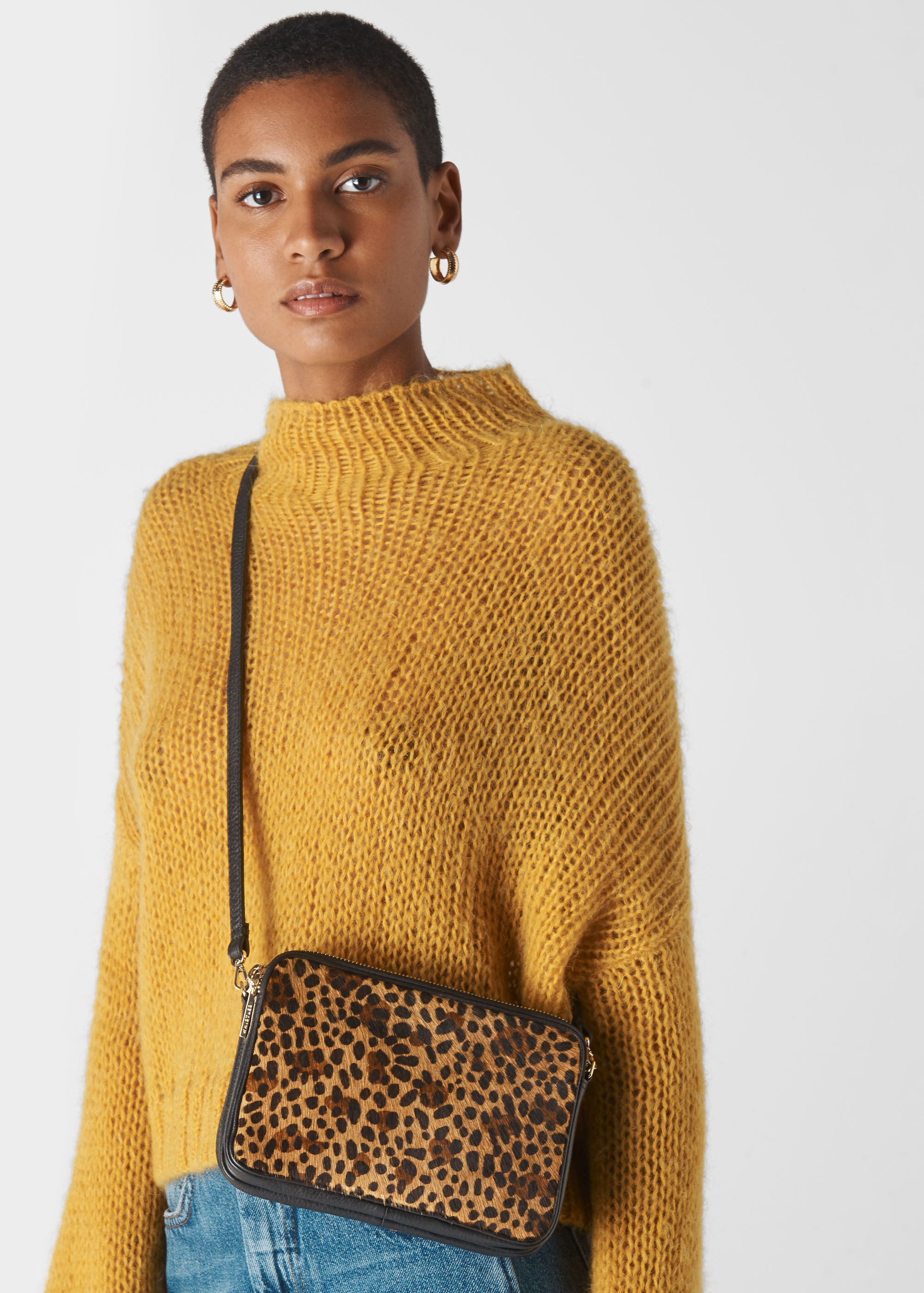 Leopard Print Cami Leopard Crossbody Bag WHISTLES