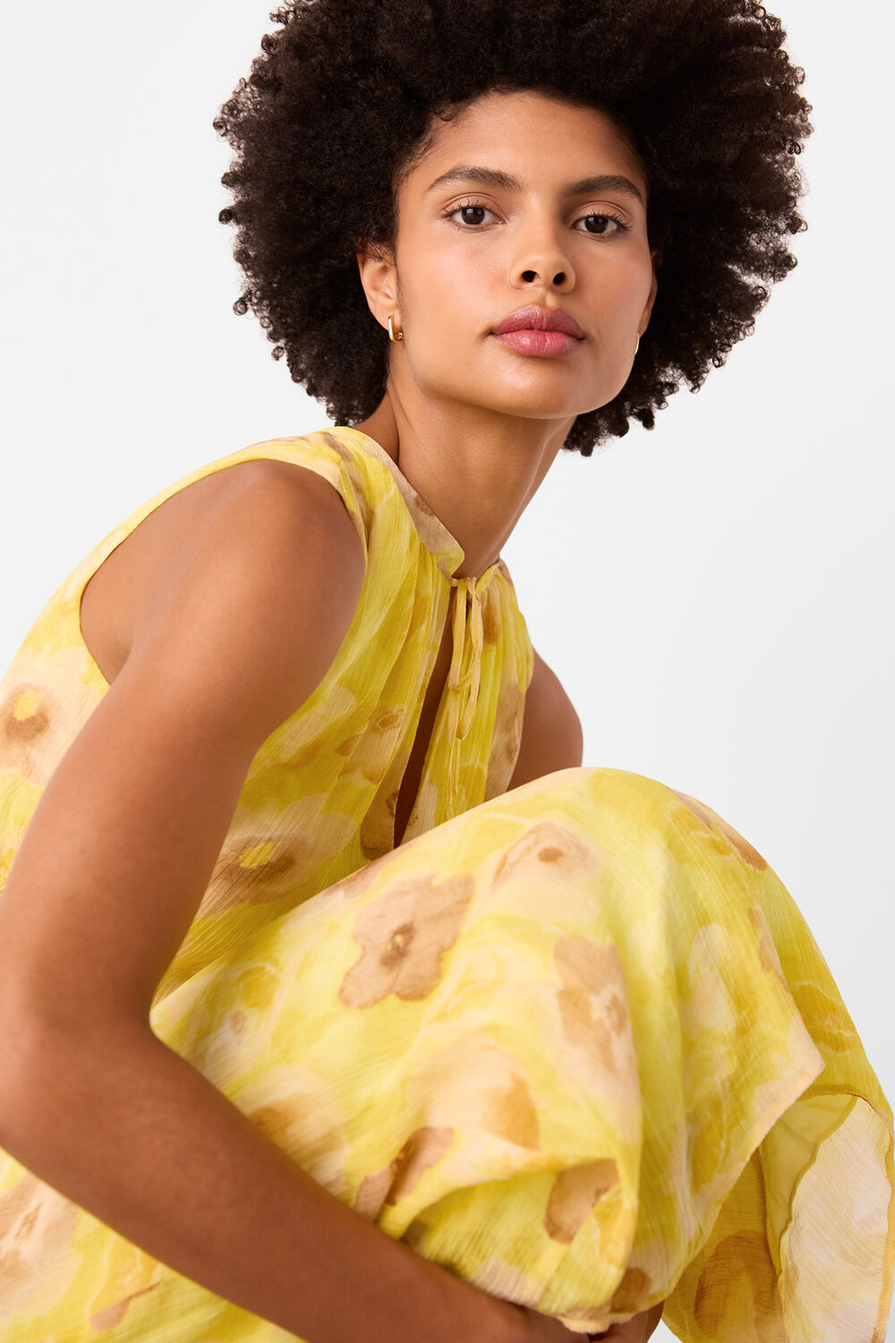 Sunshine Floral Textured Dress