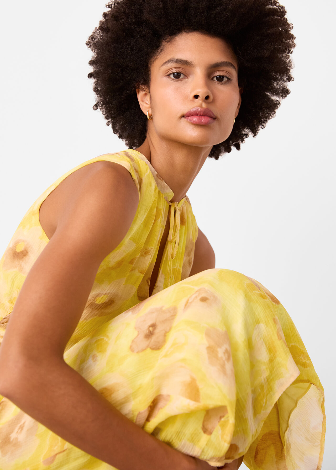 Sunshine Floral Textured Dress