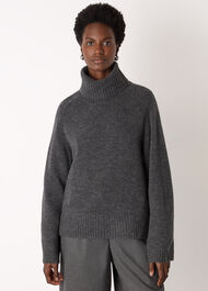 Roll Neck Wool Mix Jumper