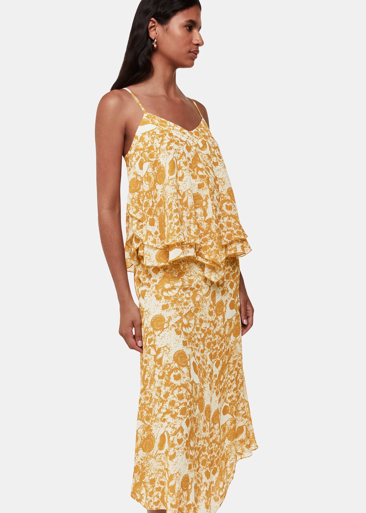 Seashore Print Skirt