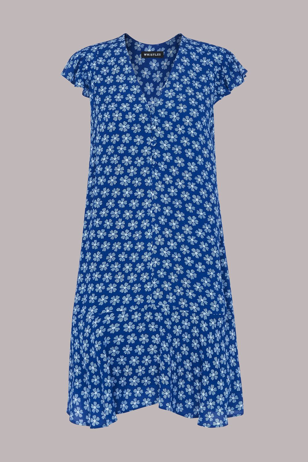 Daisy Check Print Flippy Dress