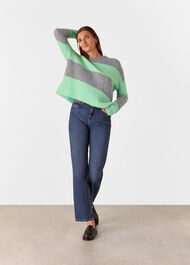 Alpaca Mix Stripe Knit