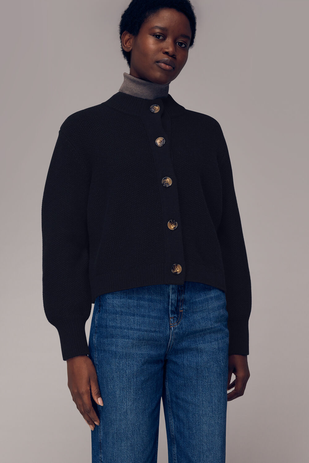 Moss Stitch Cardigan