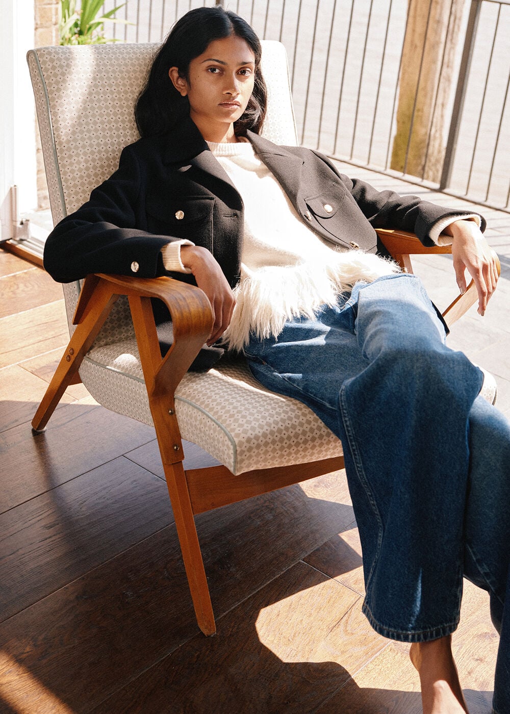 Black Cropped Trophy Jacket