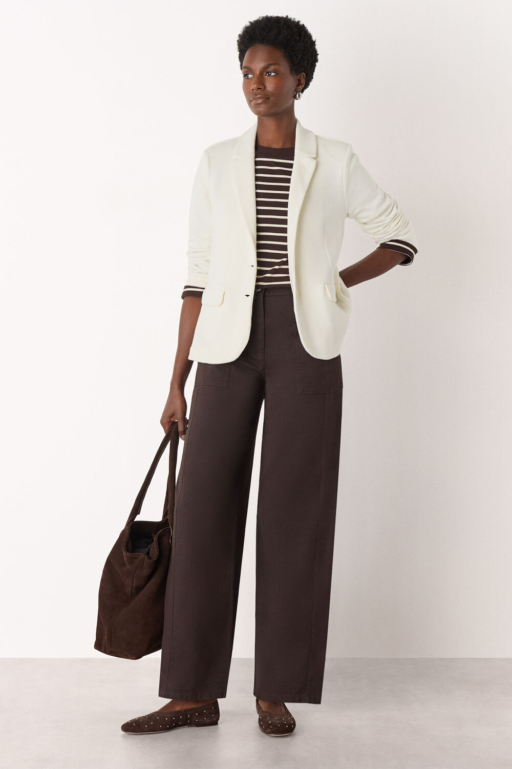 Ivory Slim Jersey Jacket