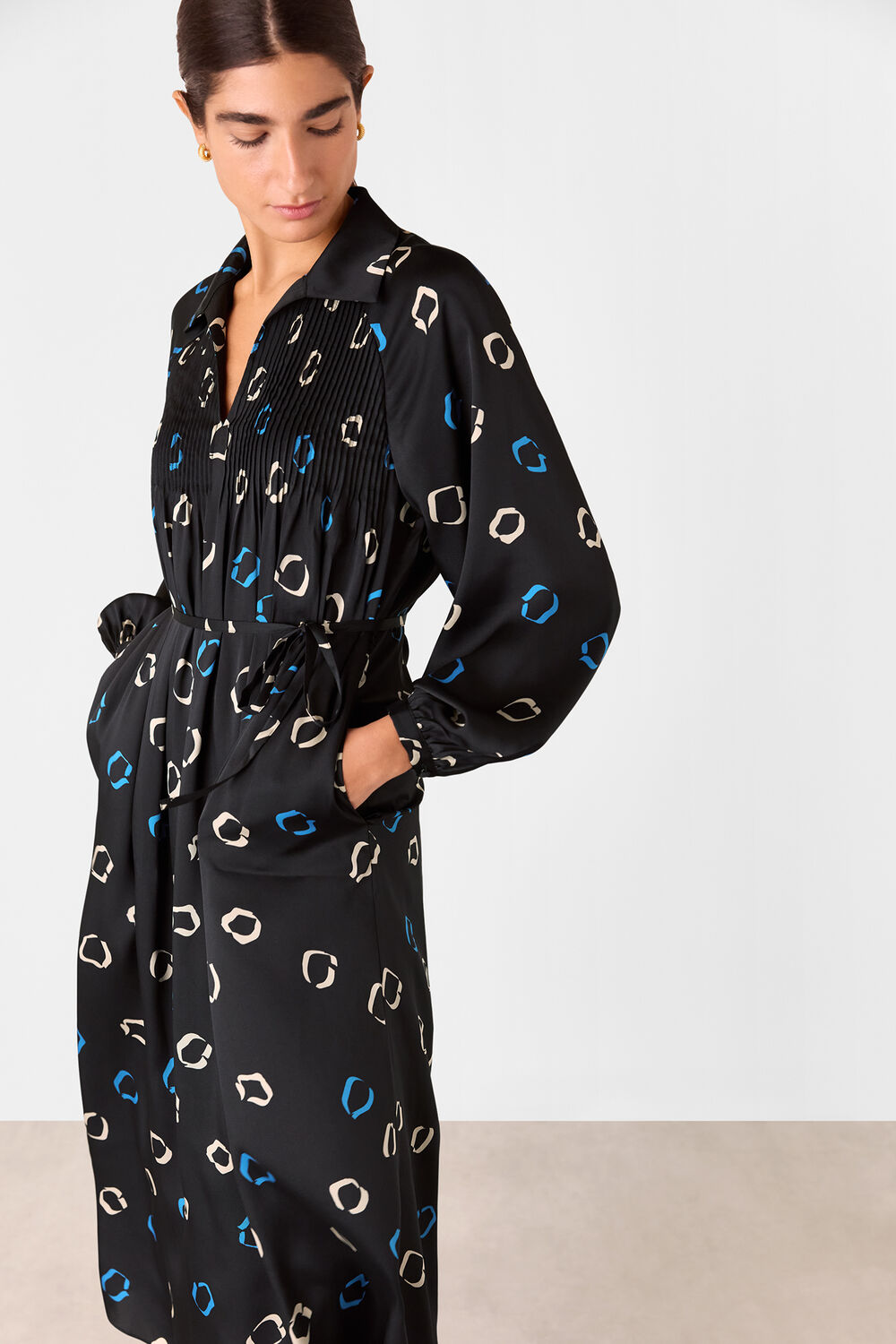 Scattered Hoops Midi Dress