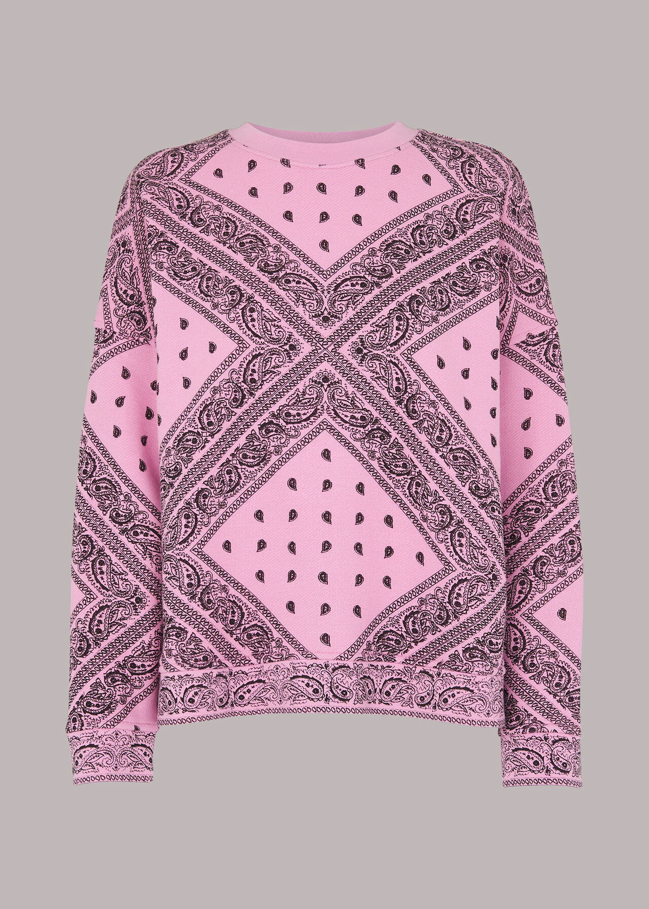 Multicolour Bandana Printed Sweatshirt WHISTLES Whistles