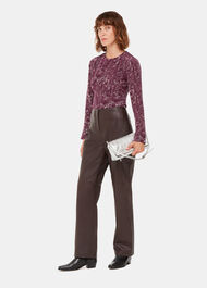 Strawberry Plant Silk Top