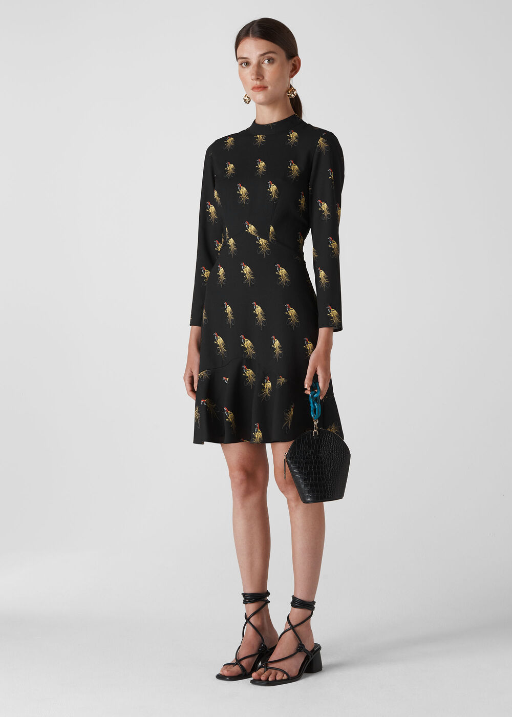 Woodpecker Print Dress