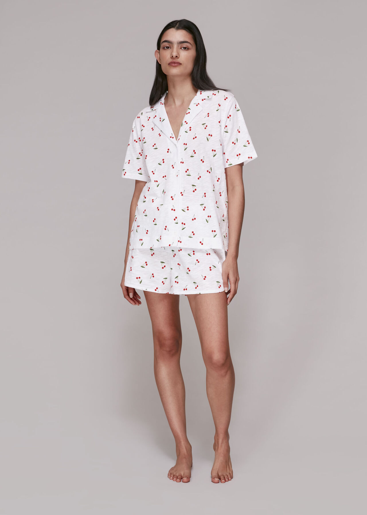 Cherry Print Short Pyjamas