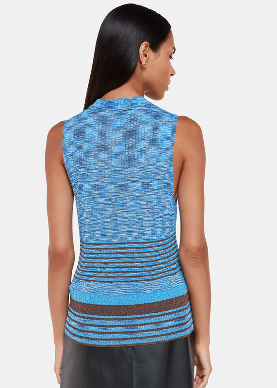 Multicolour Stripe Sparkle Tank