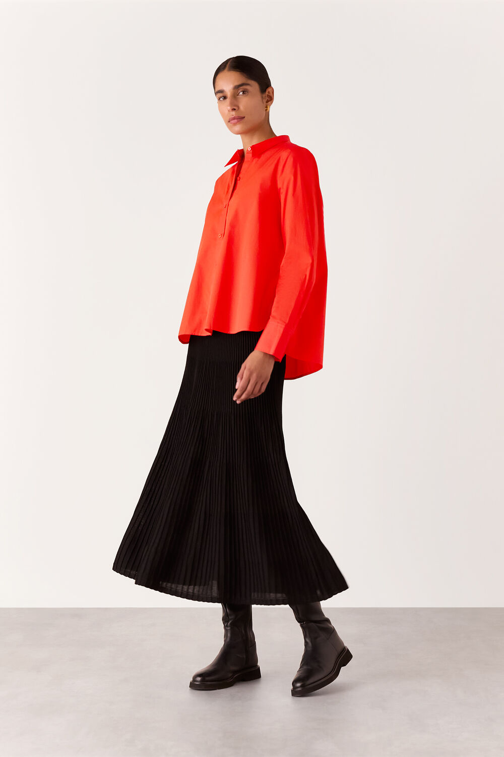 Boxy Relaxed Cotton Shirt