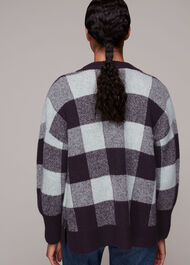 Checked Cardigan