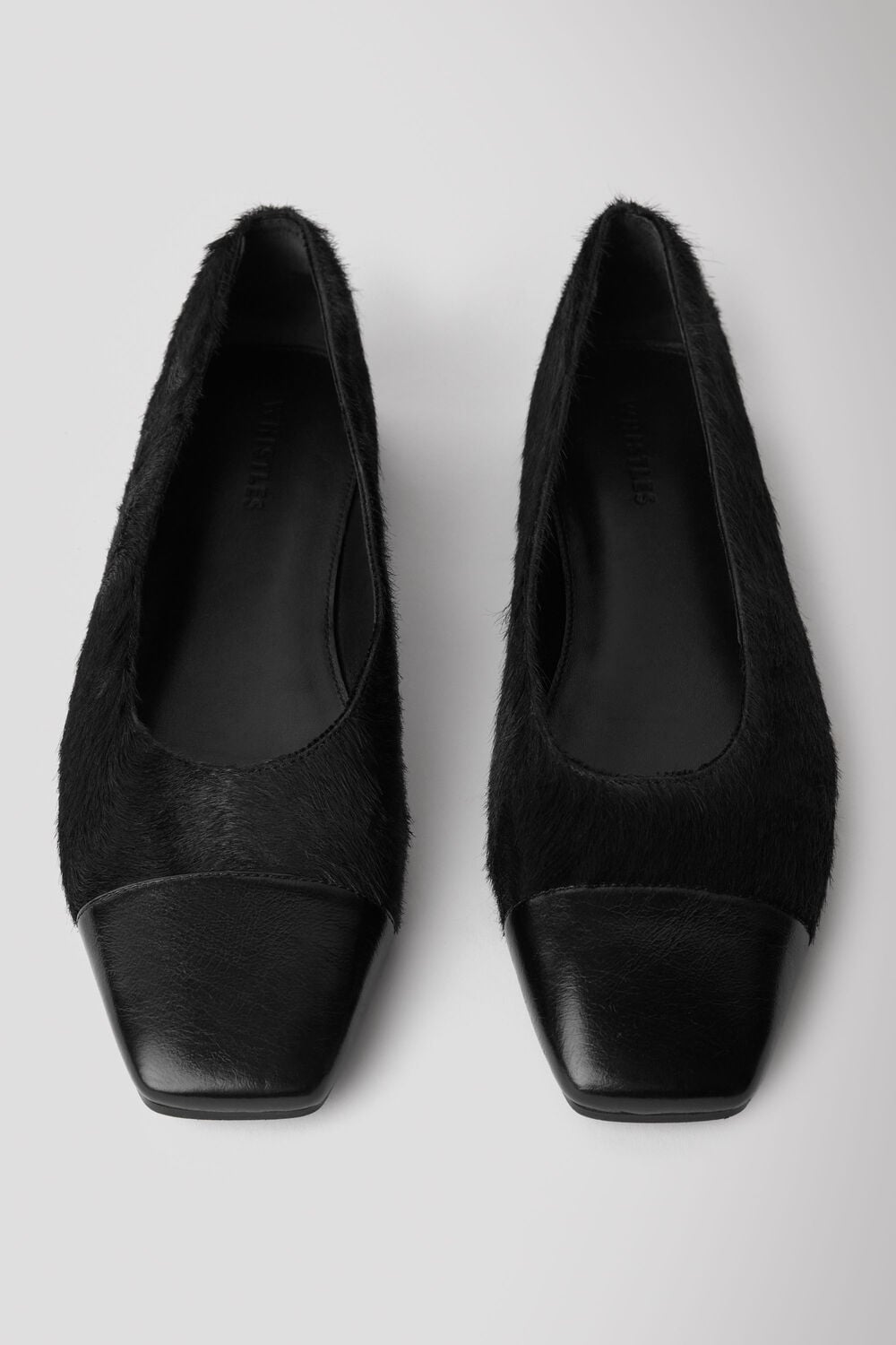 Hair-On Leather Ballet Pump