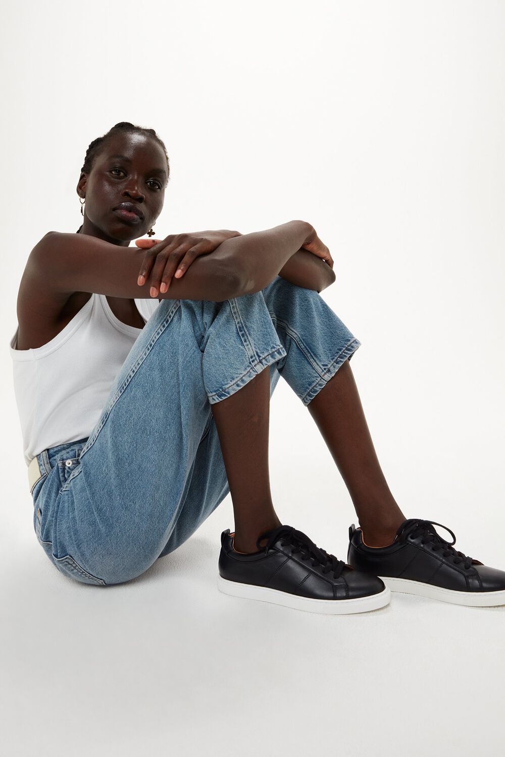 Black Koki Lace Up Trainer