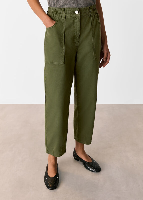 Khaki Tessa Casual Pants 