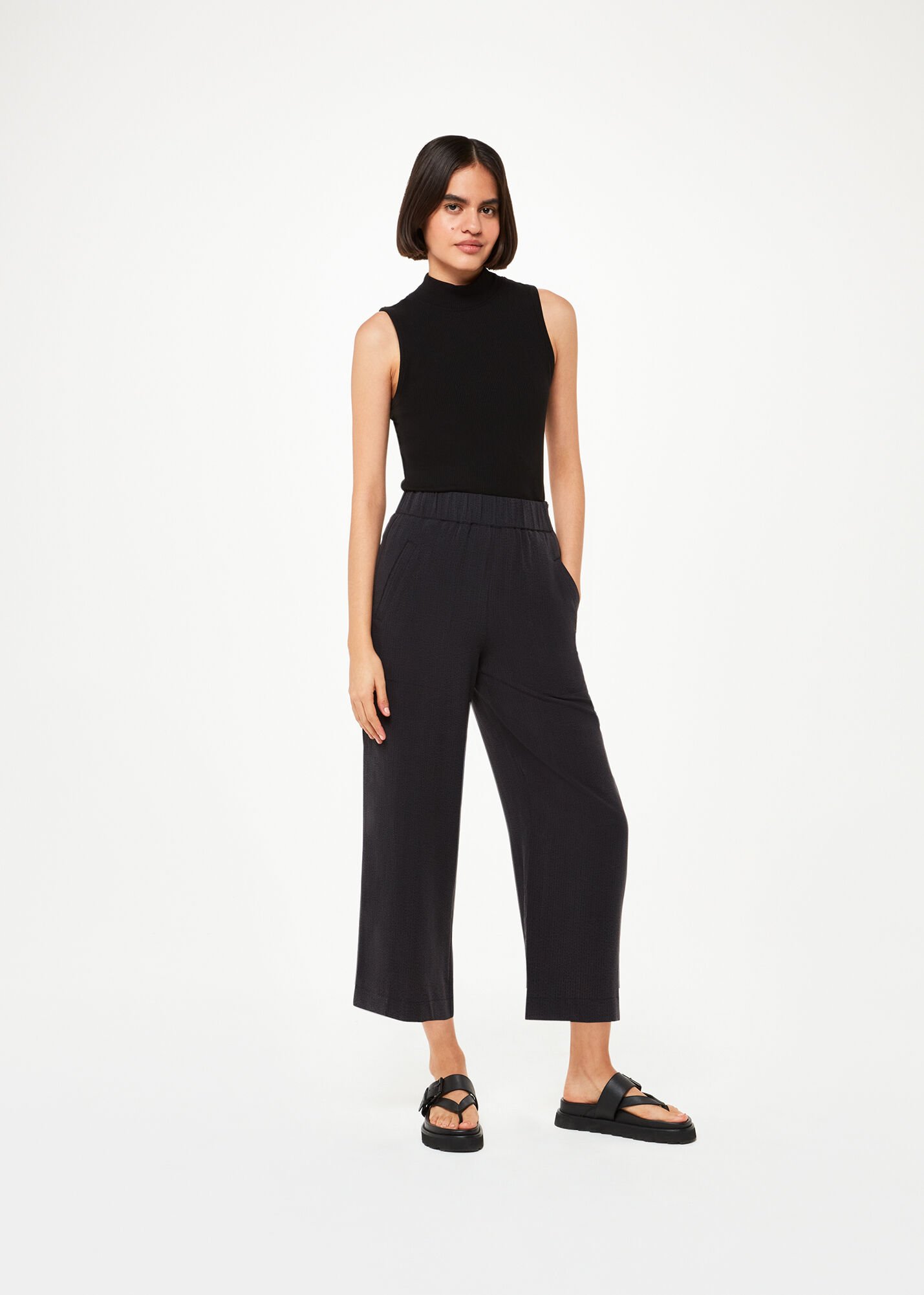 Buy Solid Grey Side Zip Panel Pant For Women  Chique