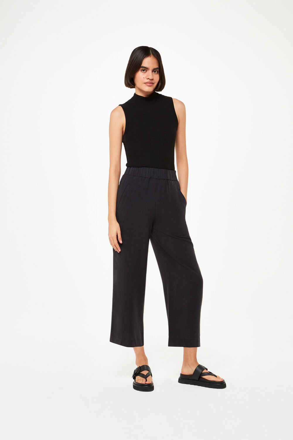 Black Jade Side Zip Trouser