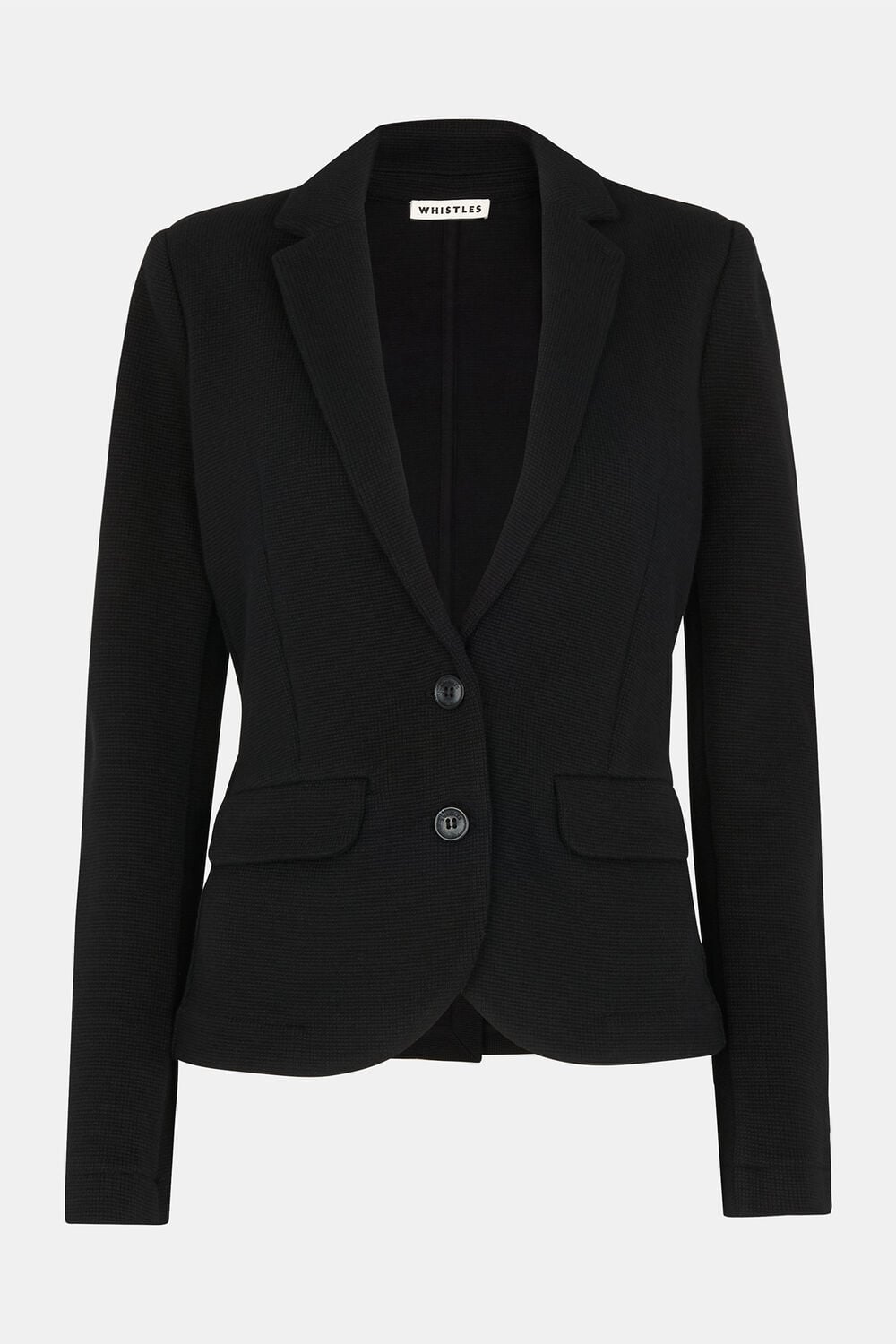 Slim Jersey Jacket Black