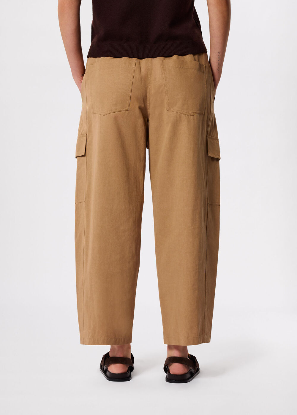 Utility Cotton Barrel Trouser