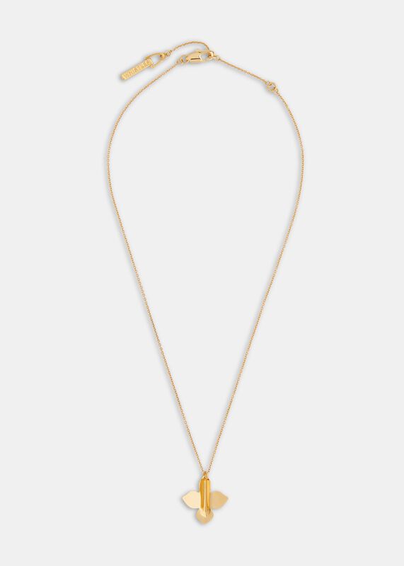 Gold Leaf Pendant Necklace