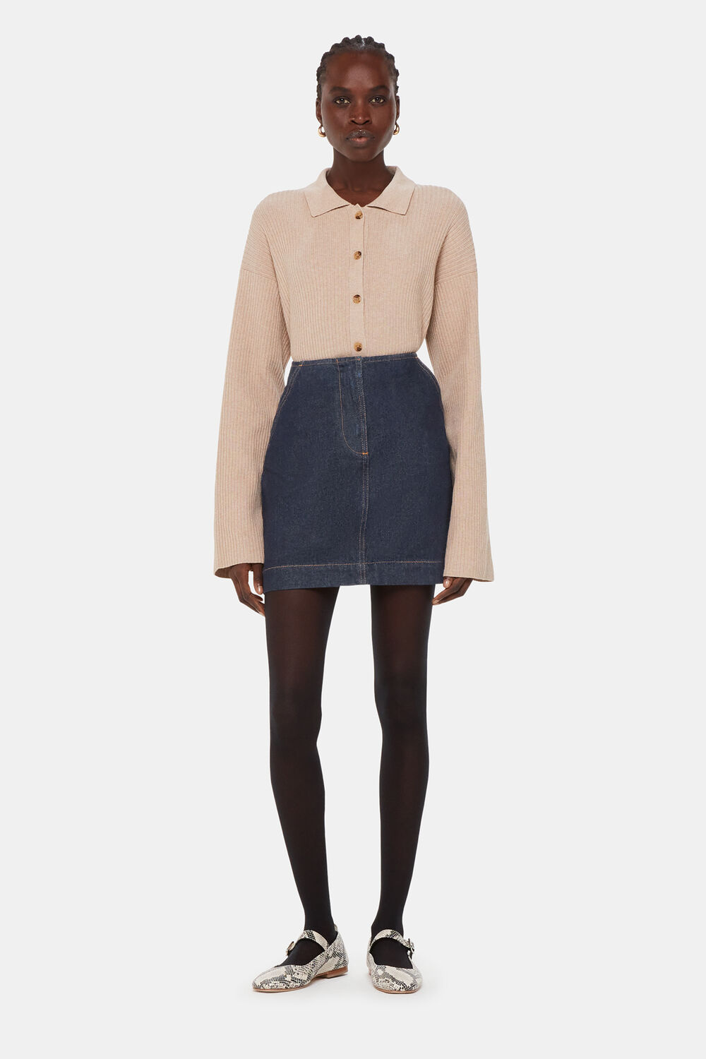 Denim Mini Skirt