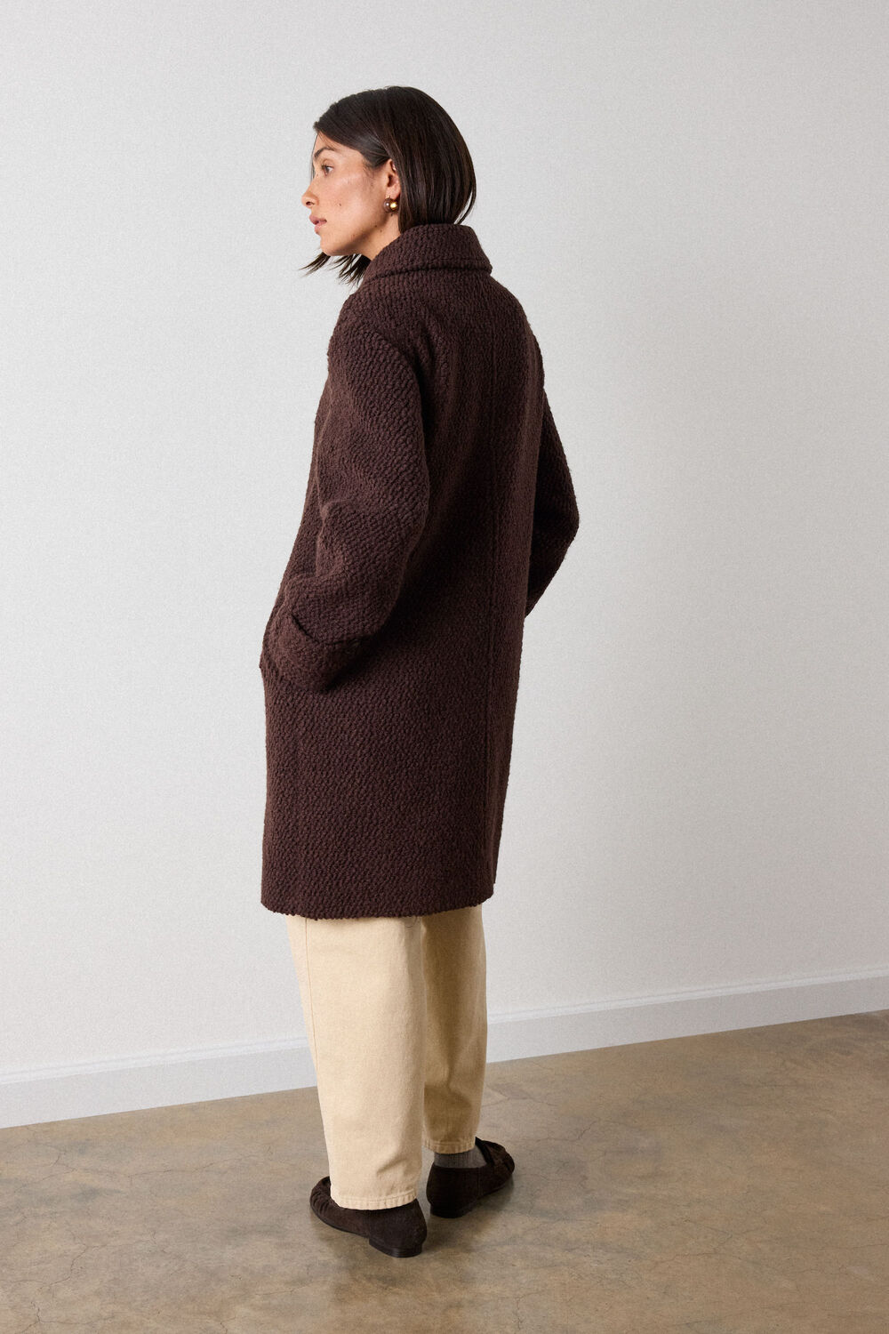 Boucle Wool Car Coat