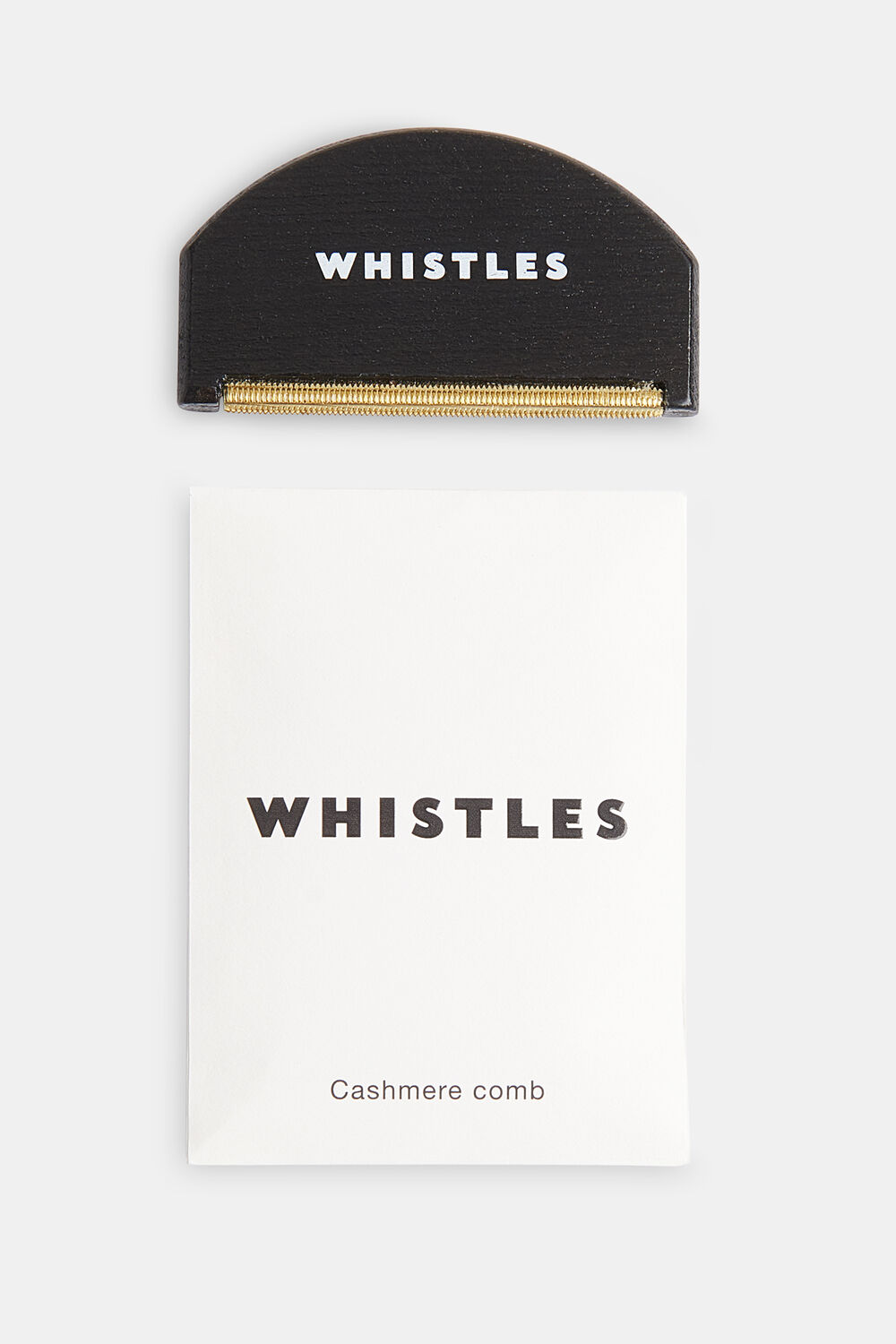 Black Cashmere & Wool Comb