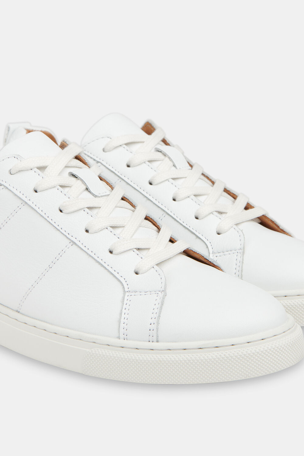White Koki Lace Up Trainer