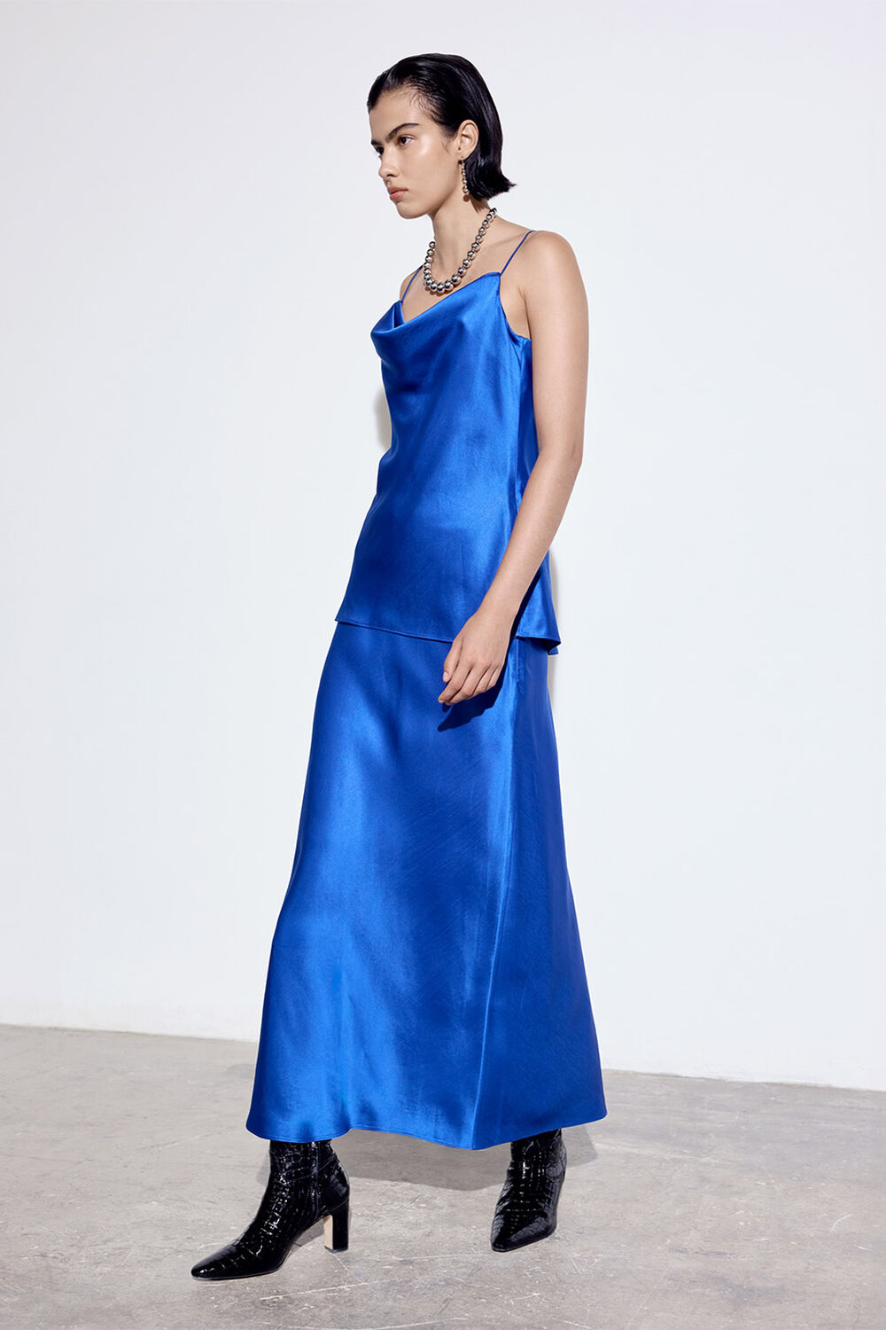 Satin Cowl Neck Cami