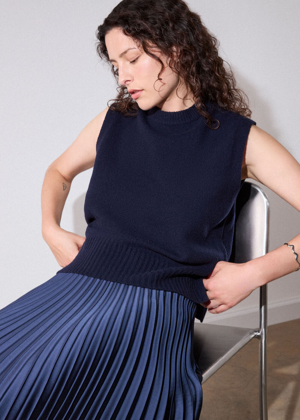Wool Sleeveless Tank