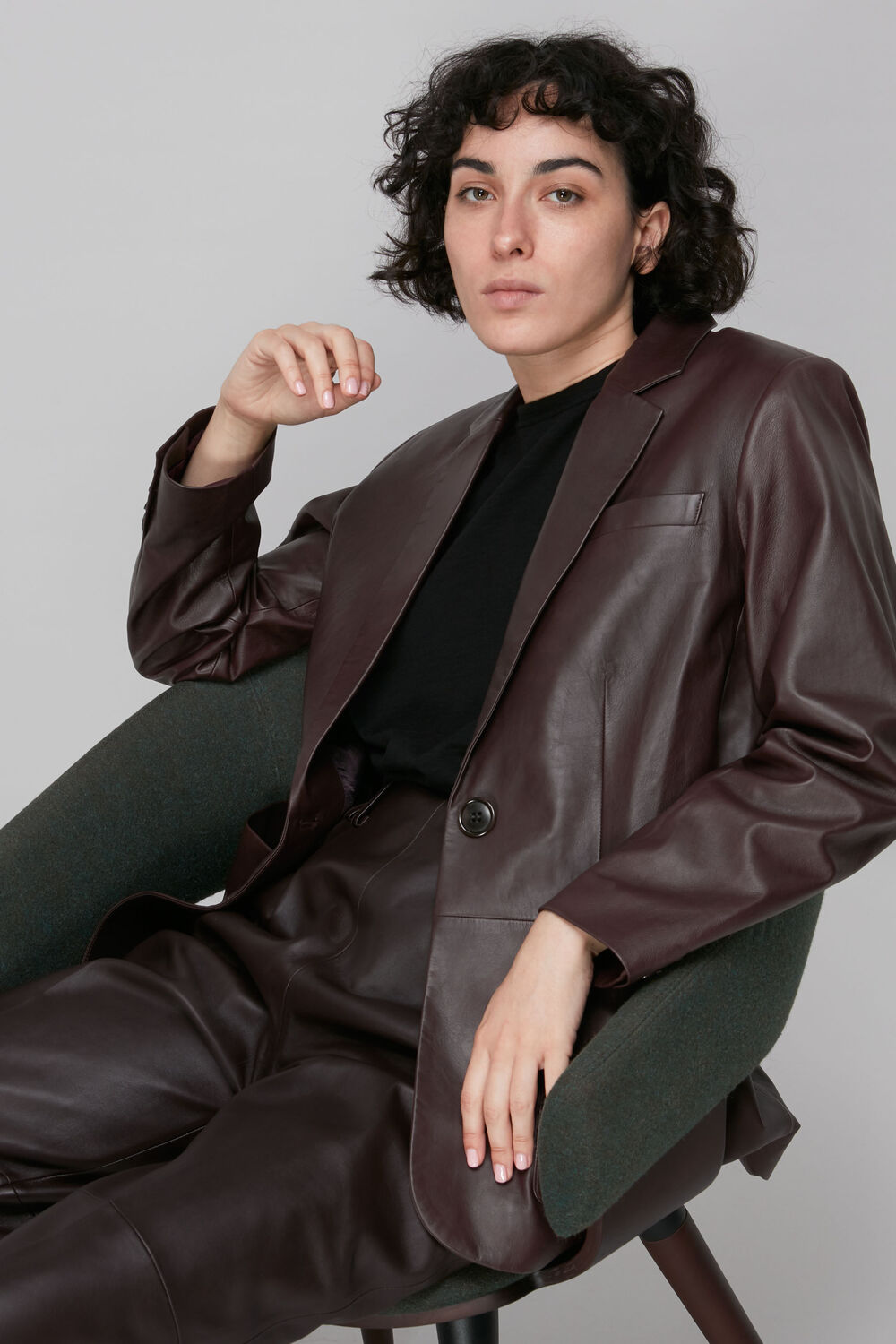 Leather Blazer