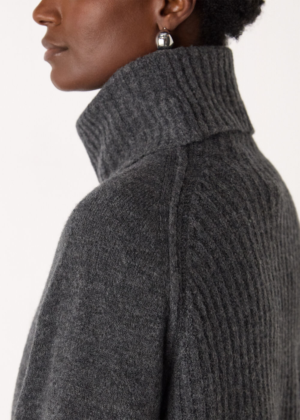 Roll Neck Wool Mix Jumper