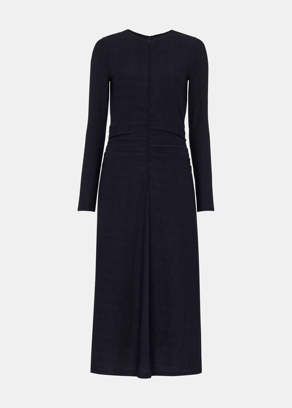 Textured Jersey Ruched Dress