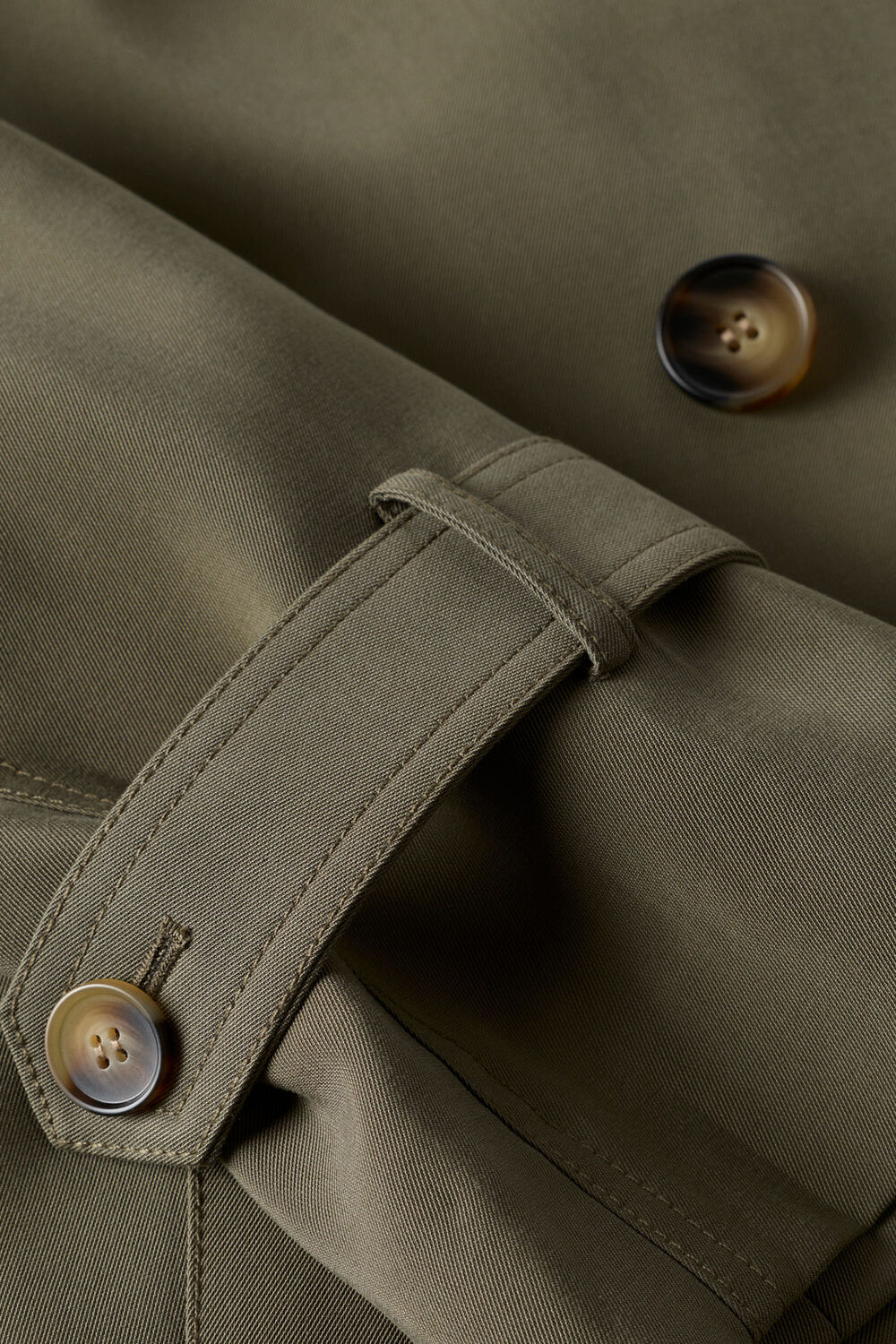 Khaki Riley Trench Coat