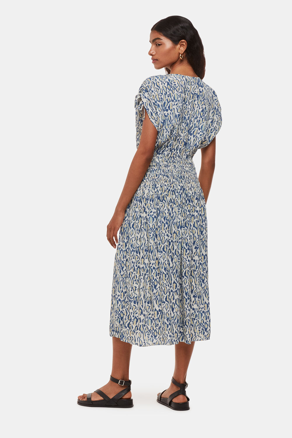 Petite Flaming Leopard Print Dress